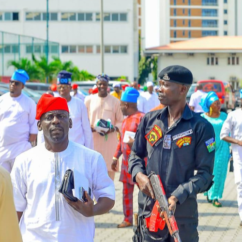 Ajeromi-Ifelodun political leaders reaffirm loyalty to President Bola Ahmed Tinubu at the Lagos APC Stakeholders Meeting, Eko Hotels.
